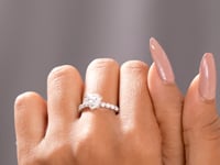 Heart Cut Moissanite Diamond Engagement Ring | Certified & handmade